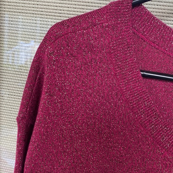 A New Approach a.n.a Size Petite Medium Pink Sparkly Sweater - Picture 17 of 17